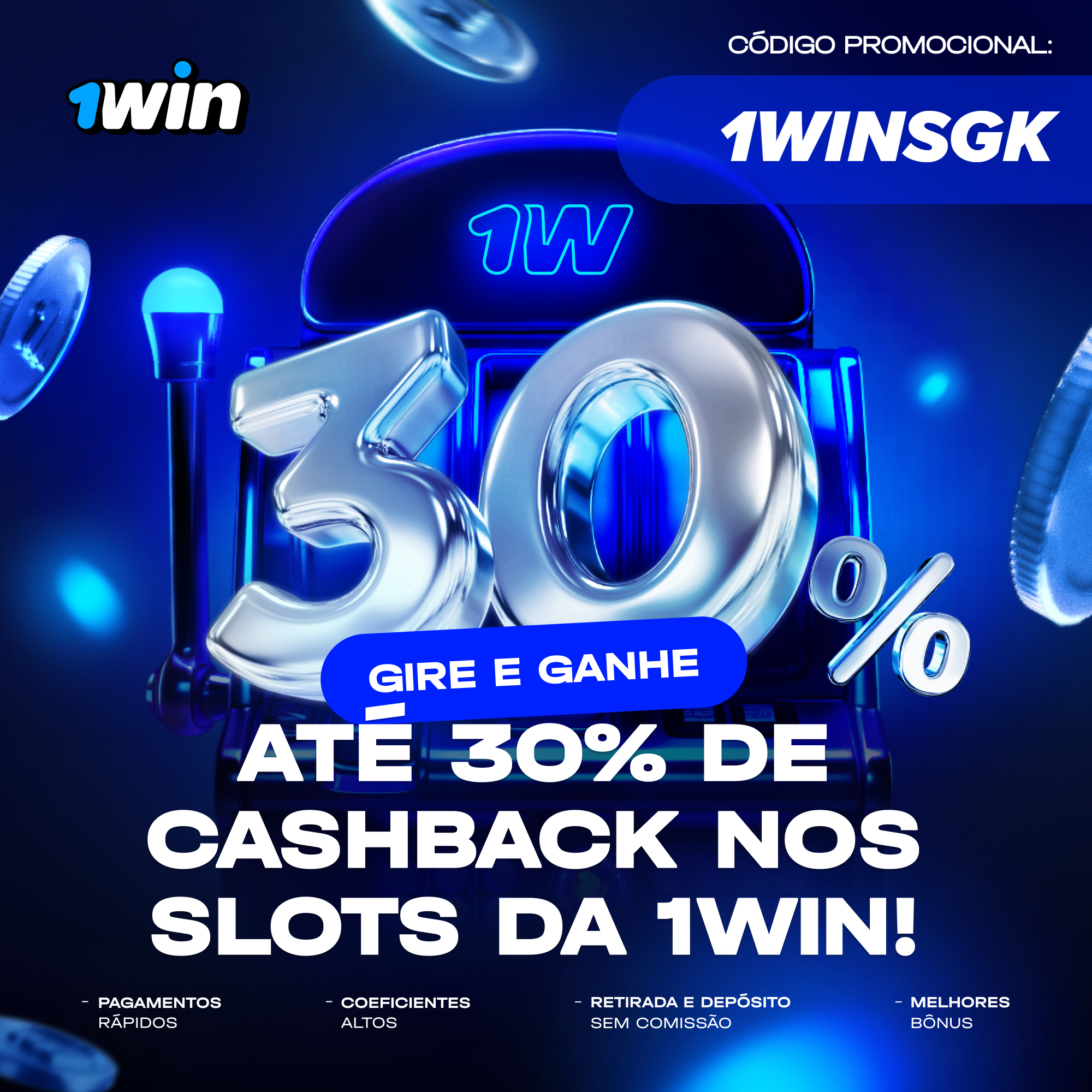Bônus de Cashback 30%